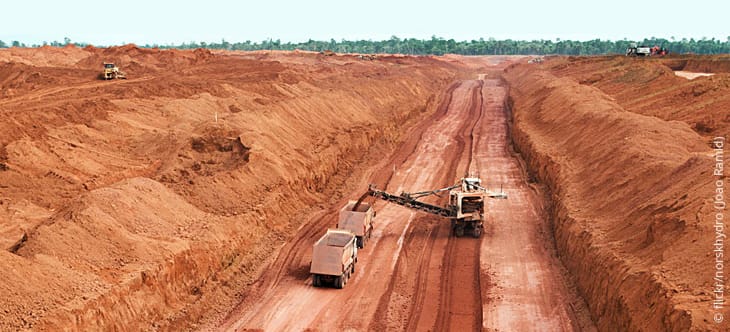 Paragominas Mine in Brasilien
Für die Herstellung von Aluminium wird in Brasilien Regenwald abgeholzt