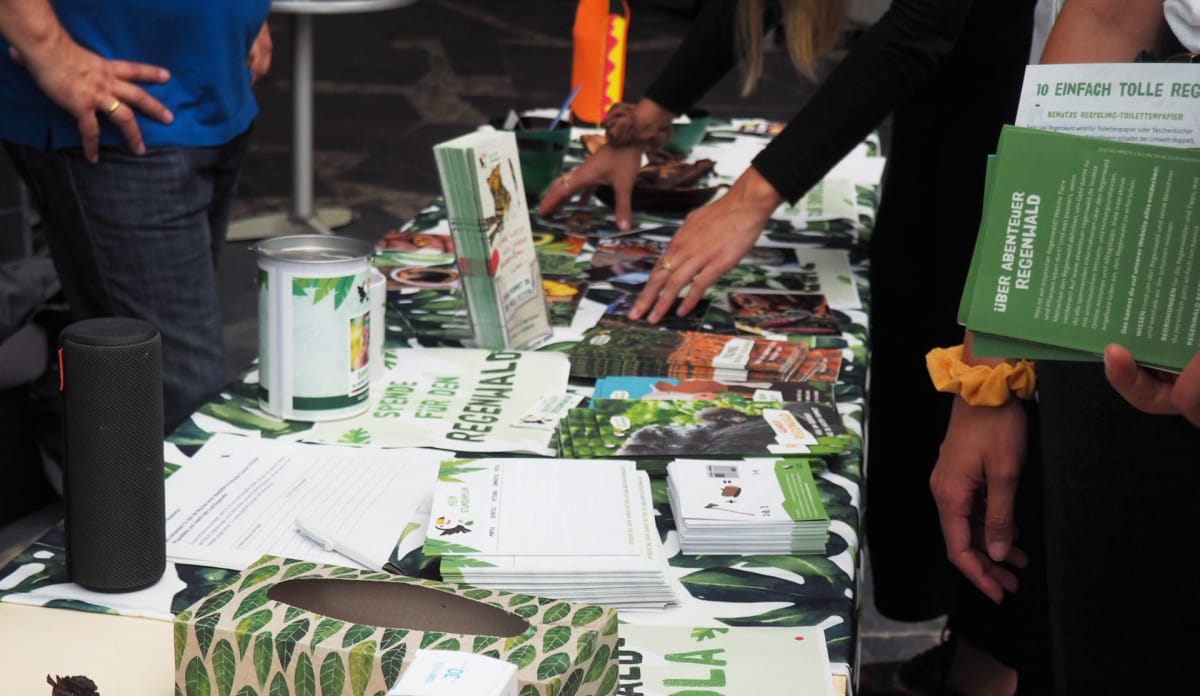 Am Stand war immer etwas los