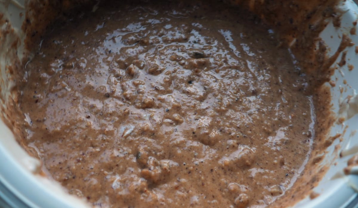 Der Lebkuchen-Teig Der fertige Teig