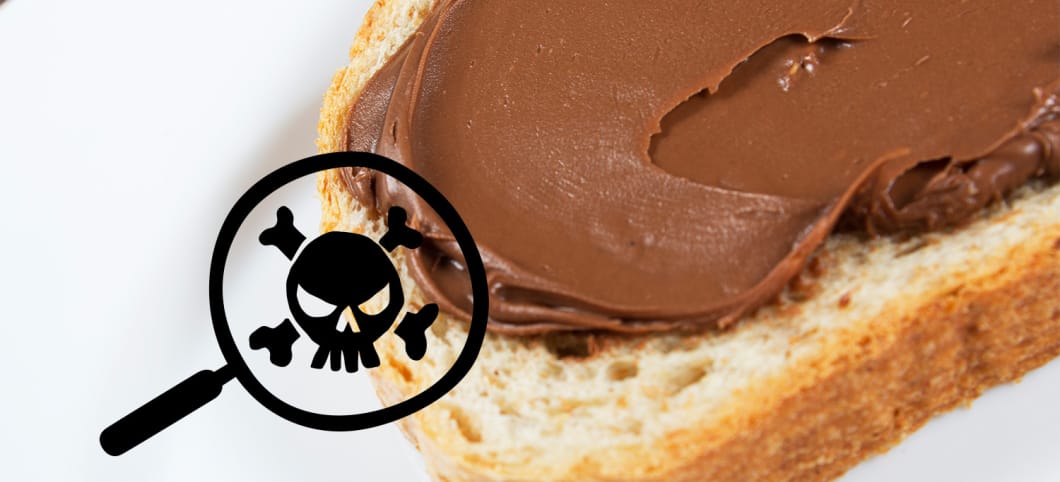 Palmöl kann krebserregend sein Brot mit Schokocreme